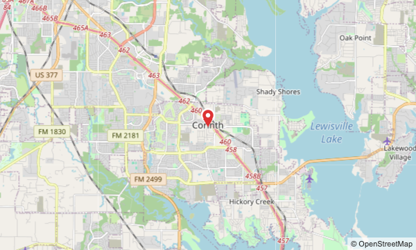 Corinth, TX map