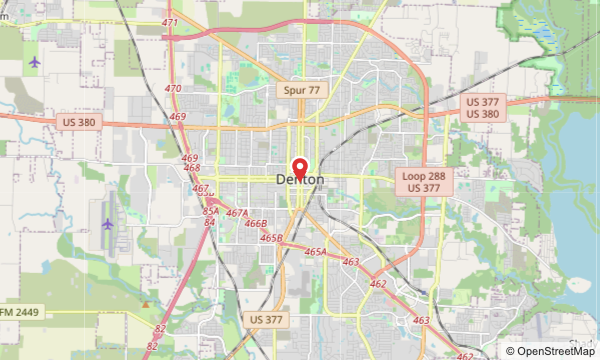 Denton, TX map