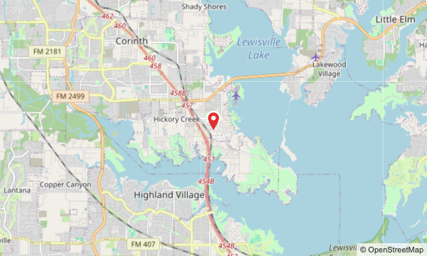 Lake Dallas, TX map