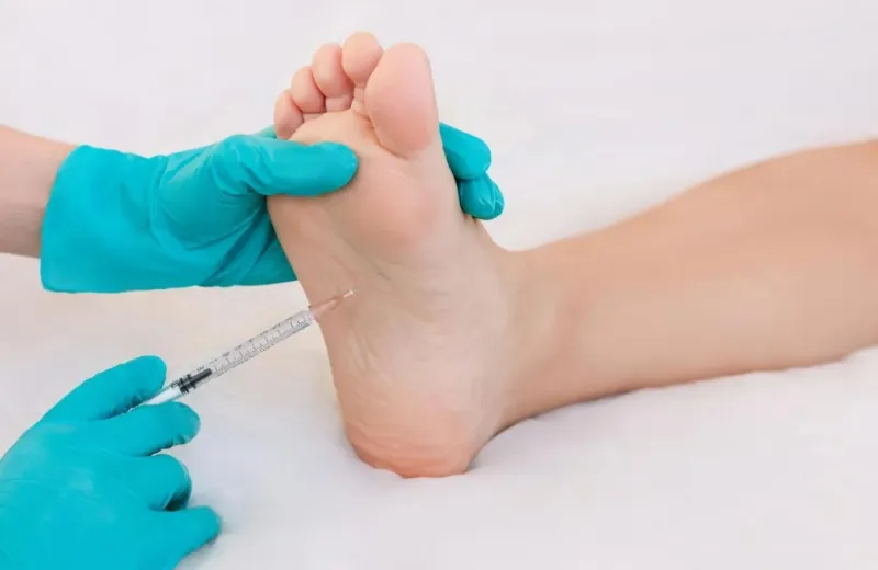 Foot injections and Botox treatment for foot and leg spasms
